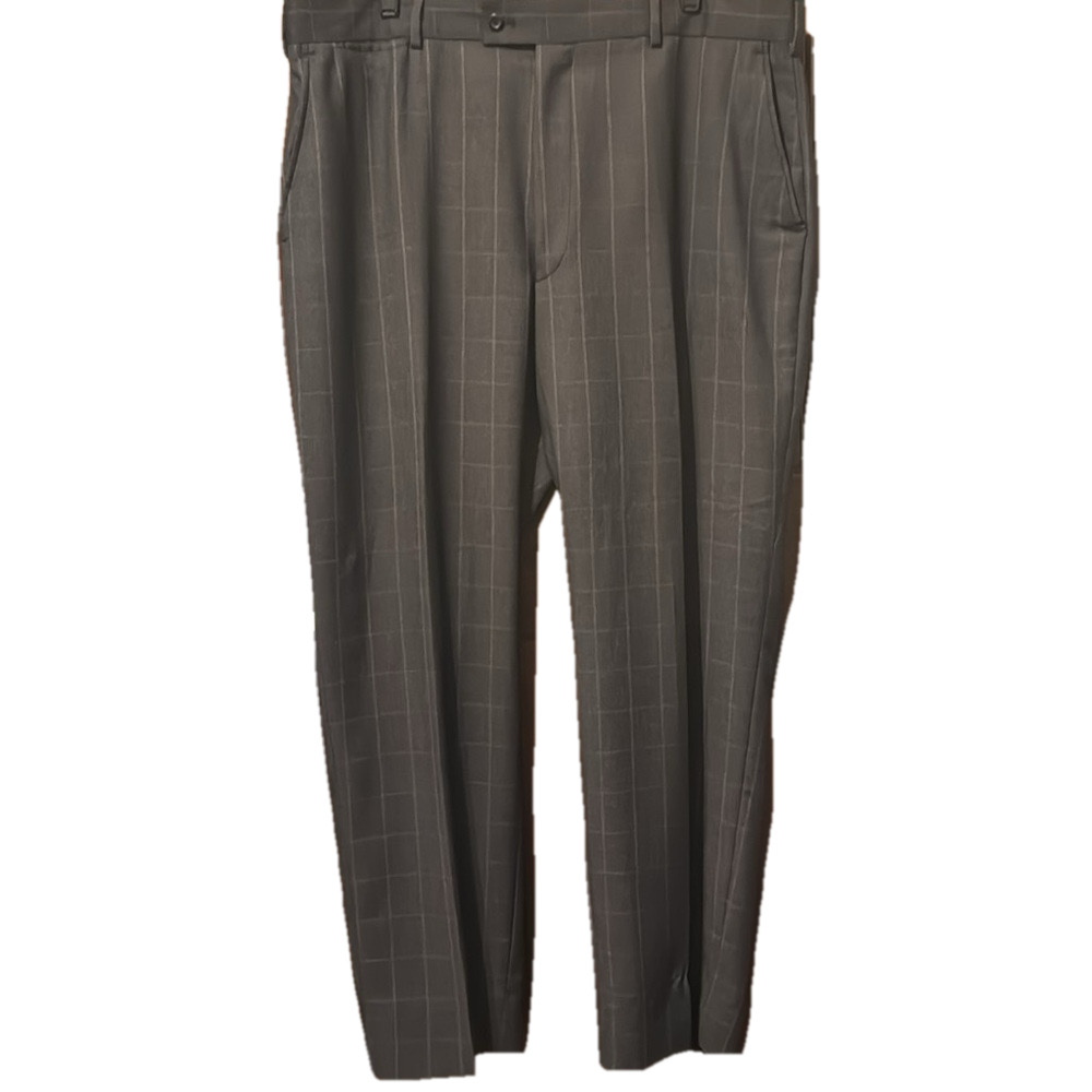 Braggi By Louis Raphael Window Pane Checked Dress Slacks